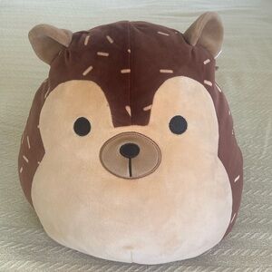 Squishmallow “Hans” the brown hedgehog porcupine  chipmunk 12 in
